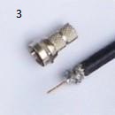 Preparación del coaxial para colocar un conector